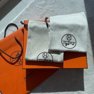 Hermes box and dust bags for shoes